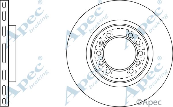 APEC BRAKING Тормозной диск DSK2024